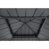Sunjoy Kingston Aluminum Gazebo - Slate Gray, 10x10, view 6