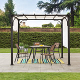 Sunjoy Pergola with Adjustable Canopy Roof, 10x10 - White, view 2