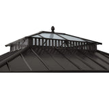 Sunjoy Kingston Horizon PC-Vent Gazebo - Brown, 12x10, view 5