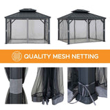 Sunjoy Solaria Eco-Solar Aluminum Gazebo, 10x12, view 5