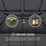 Sunjoy Solaria Eco-Solar Aluminum Gazebo, 10x12, view 6