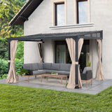 Sunjoy Vista Hardtop Wall-Mounted Gazebo, 10x12, view 2