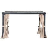 Sunjoy Vista Hardtop Wall-Mounted Gazebo, 10x12, view 3