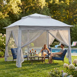 Sunjoy Solis Envoy Portable Pop-Up Gazebo 11x11 - Slate Gray, view 2