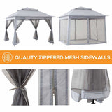 Sunjoy Solis Envoy Portable Pop-Up Gazebo 11x11 - Slate Gray, view 3