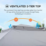 Sunjoy Solis Envoy Portable Pop-Up Gazebo 11x11 - Slate Gray, view 4