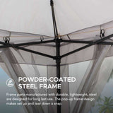 Sunjoy Solis Envoy Portable Pop-Up Gazebo 11x11 - Slate Gray, view 5