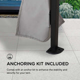 Sunjoy Solis Envoy Portable Pop-Up Gazebo 11x11 - Slate Gray, view 6