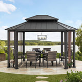 Sunjoy Rockwood Octagon Hardtop Gazebo, 11x13, view 2