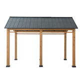 Sunjoy Timberland Compact Wood Carport, 11x13, view 4
