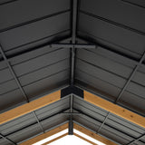 Sunjoy Timberland Compact Wood Carport, 11x13, view 6