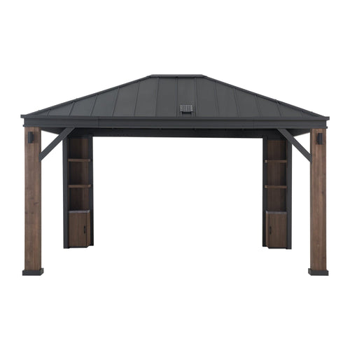 Sunjoy Solaria Smart Tech Hardtop Gazebo, 12x14