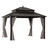 Sunjoy Kingston Aluminum Gazebo - Espresso Brown, 12x10, view 4
