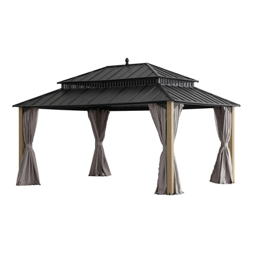 Sunjoy Kingston Elite Cedar Gazebo, 12x16