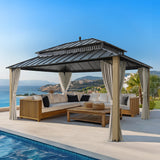 Sunjoy Kingston Elite Cedar Gazebo, 12x16, view 2