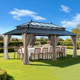Sunjoy Kingston Horizon PC-Vent Cedar Gazebo, 12x20, view 2