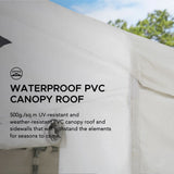 Sunjoy 12x30 Sundale Party Tent with 8 Removable PE Windows and 2 Roll-up Side Walls, view 4