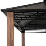 Sunjoy Summit Heavy-Duty Double-Roof Gazebo, 13x15, view 4