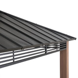 Sunjoy Summit Heavy-Duty Double-Roof Gazebo, 13x15, view 6
