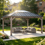 Sunjoy Antrim Skylight Cedar Gazebo - Burly Wood, 13x15, view 2