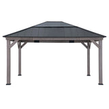 Sunjoy Antrim Skylight Cedar Gazebo - Burly Wood, 13x15, view 4
