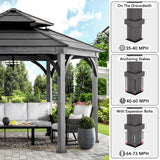 Sunjoy Ashland Hexagonal Gazebo 14.6x14.6 / 18x18, view 3