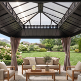 Sunjoy Kingston Horizon PC-Vent Gazebo - Natural Woodgrain, 12x16, view 3