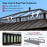 Sunjoy Kingston Horizon PC-Vent Gazebo - Brown, 12x16, view 5