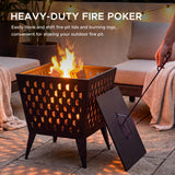 Sunjoy Hartefeld Steel Wood Burning Fire Pit 18'', view 5