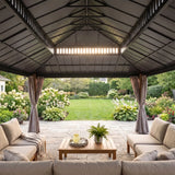Sunjoy Kingston Aluminum Gazebo - Espresso Brown, 12x20, view 3