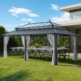 Sunjoy Kingston Horizon PC-Vent Gazebo - Slate Gray, 12x20, view 2