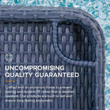 Sunjoy Aquasis Wicker Floating Pool Tray 24x24 - Deep Navy, view 3