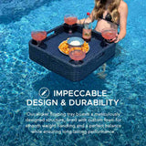 Sunjoy Aquasis Wicker Floating Pool Tray 24x24 - Deep Navy, view 5