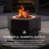 Sunjoy Vulcan Hexagon Smokeless Fire Pit 28" - Rectangular Pattern, view 6