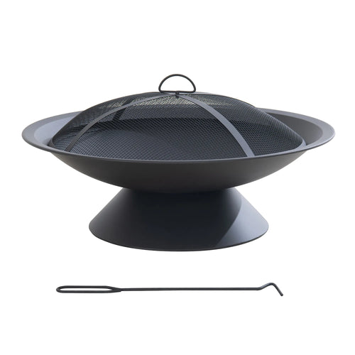 Sunjoy Jenax Steel Wood Burning Fire Bowl 29''