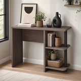 Sunjoy 39" Farmhouse Design Computer Desk with Two Open Shelves, view 2