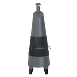Sunjoy 2-in-1 Chiminea Fire Pit & Grill 57" - Gray, view 3