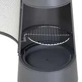 Sunjoy 2-in-1 Chiminea Fire Pit & Grill 57" - Gray, view 5