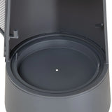 Sunjoy 2-in-1 Chiminea Fire Pit & Grill 57" - Gray, view 6