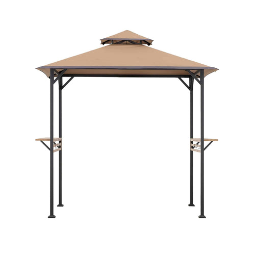 Sunjoy Classic Double-Roof Soft-Top Grill Station, 8x5