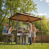 Sunjoy Classic Double-Roof Soft-Top Grill Station, 8x5, view 2