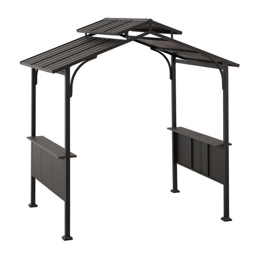 Sunjoy Hanscom Hardtop Grill Gazebo, 8x5