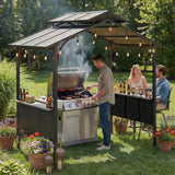 Sunjoy Hanscom Hardtop Grill Gazebo, 8x5, view 2