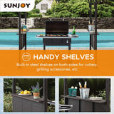 Sunjoy Hanscom Hardtop Grill Gazebo, 8x5, view 3