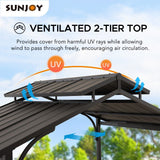 Sunjoy Hanscom Hardtop Grill Gazebo, 8x5, view 5
