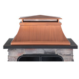 Sunjoy Canyon Stone Wood Burning Fireplace with Log Holders 82" - Antique Copper, view 6