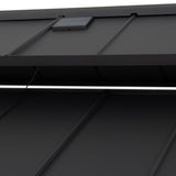 Sunjoy Pro-Grill Extra-Tall Grill Gazebo with Solar Panel - Black, 8x12, view 5