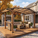 Sunjoy Arcadia Arched Canopy Pergola, 9x13, view 2