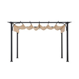 Sunjoy Linear Retractable Steel Pergola, 9x12, view 3