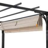 Sunjoy Linear Retractable Steel Pergola, 9x12, view 5